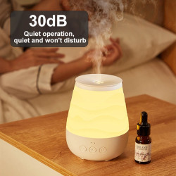 Difusor Portátil MIDEA: Aromaterapia e Luz Quente